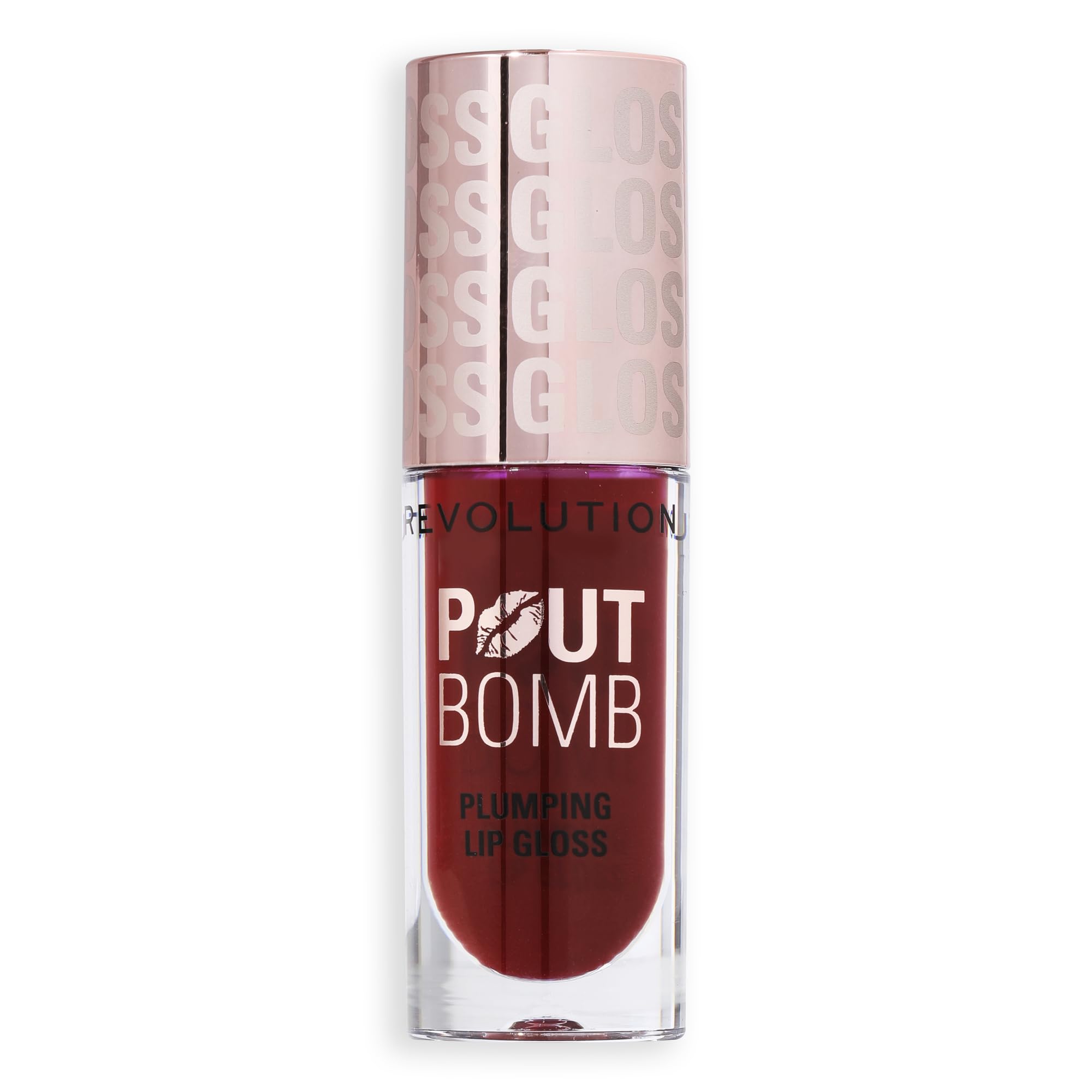 Revolution Pout Bomb lifestyle shot with vanilla scent hint for pleasant wear
