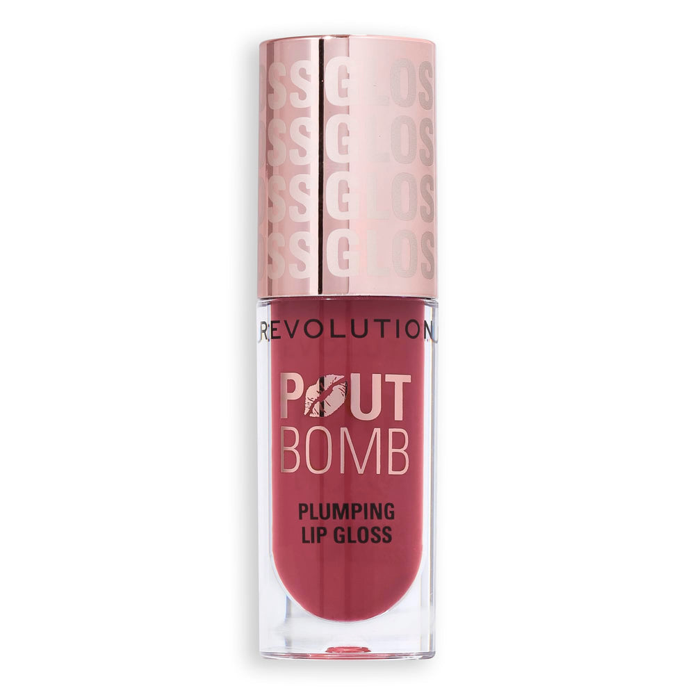 Revolution Pout Bomb on vanity styled scene for everyday glam boost