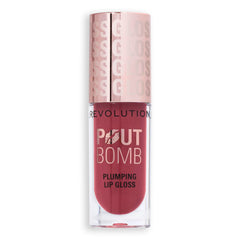 Revolution Pout Bomb on vanity styled scene for everyday glam boost