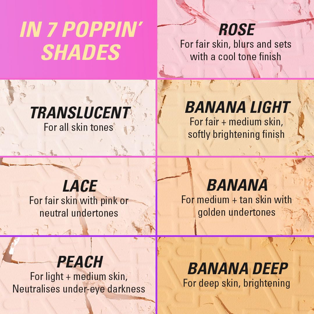 Revolution applying powder with brush demonstrating shine control benefit