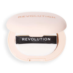 Revolution Skincare London powder on a makeup desk for everyday styling inspiration