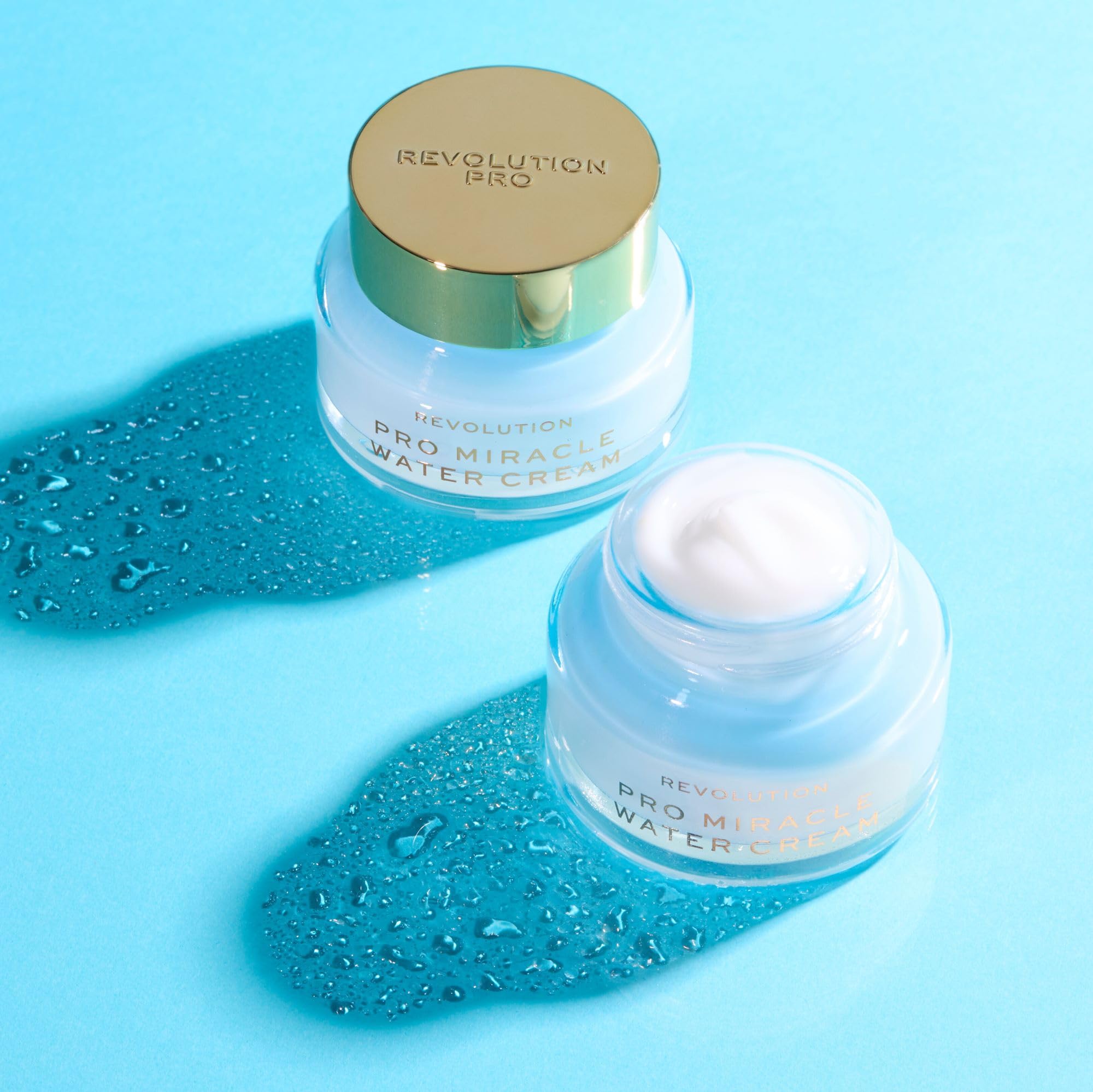 Revolution Pro Miracle Water Cream label ingredients closeup highlighting key actives