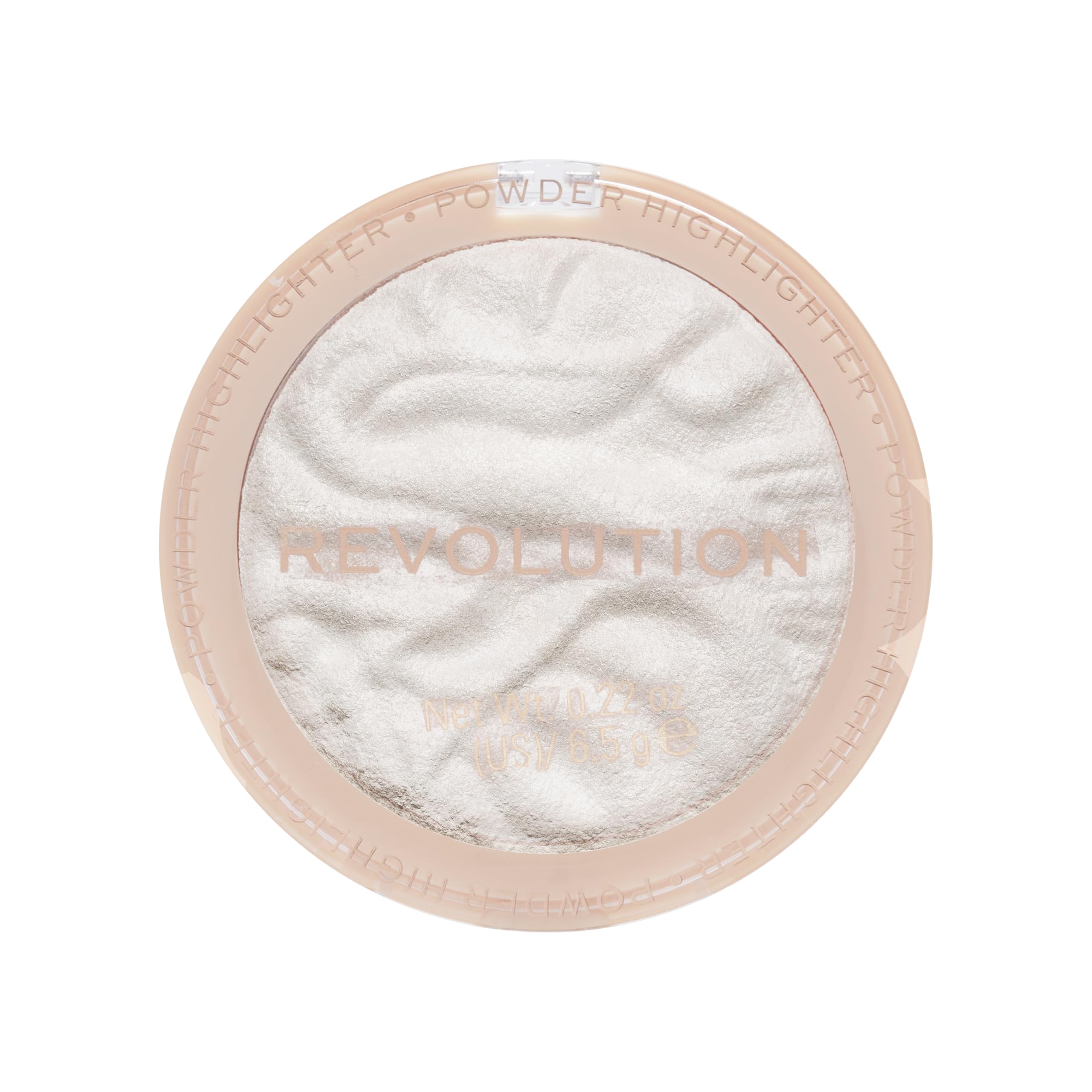 Revolution Beauty London compact next to coin showing travel-friendly size