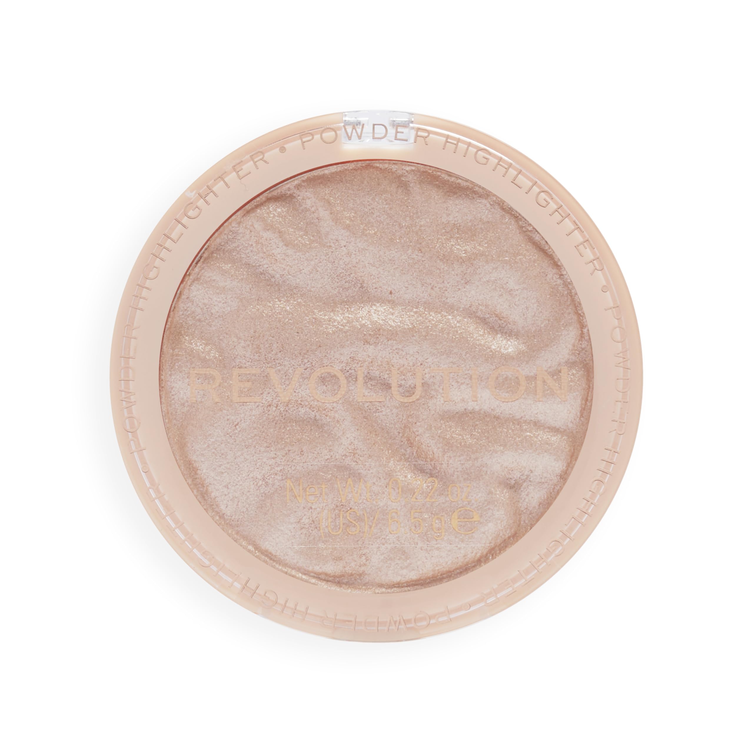 Revolution Beauty London compact beside coin for size comparison showing portable benefit