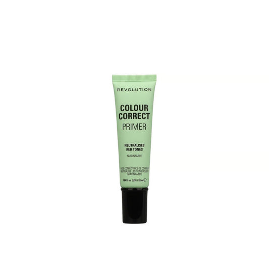 Revolution Skincare green primer front view evens complexion