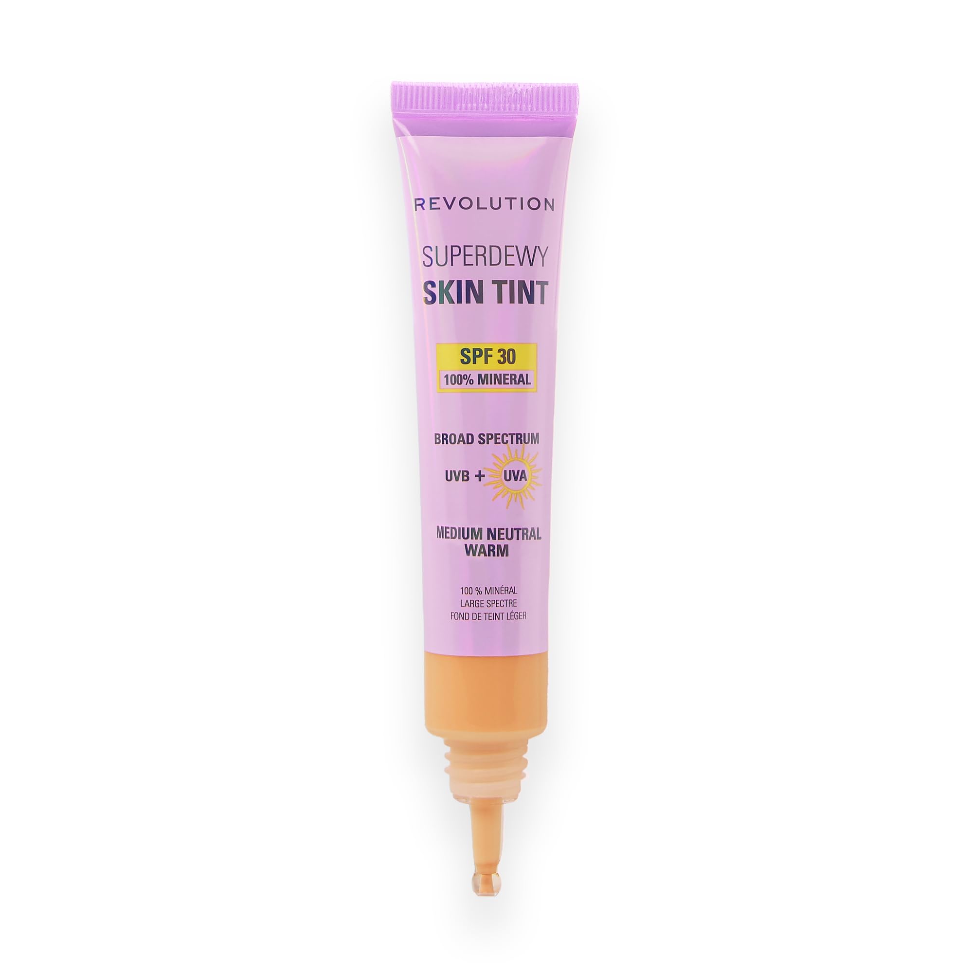 Revolution Superdewy front tube showing packaging and travel-ready convenience