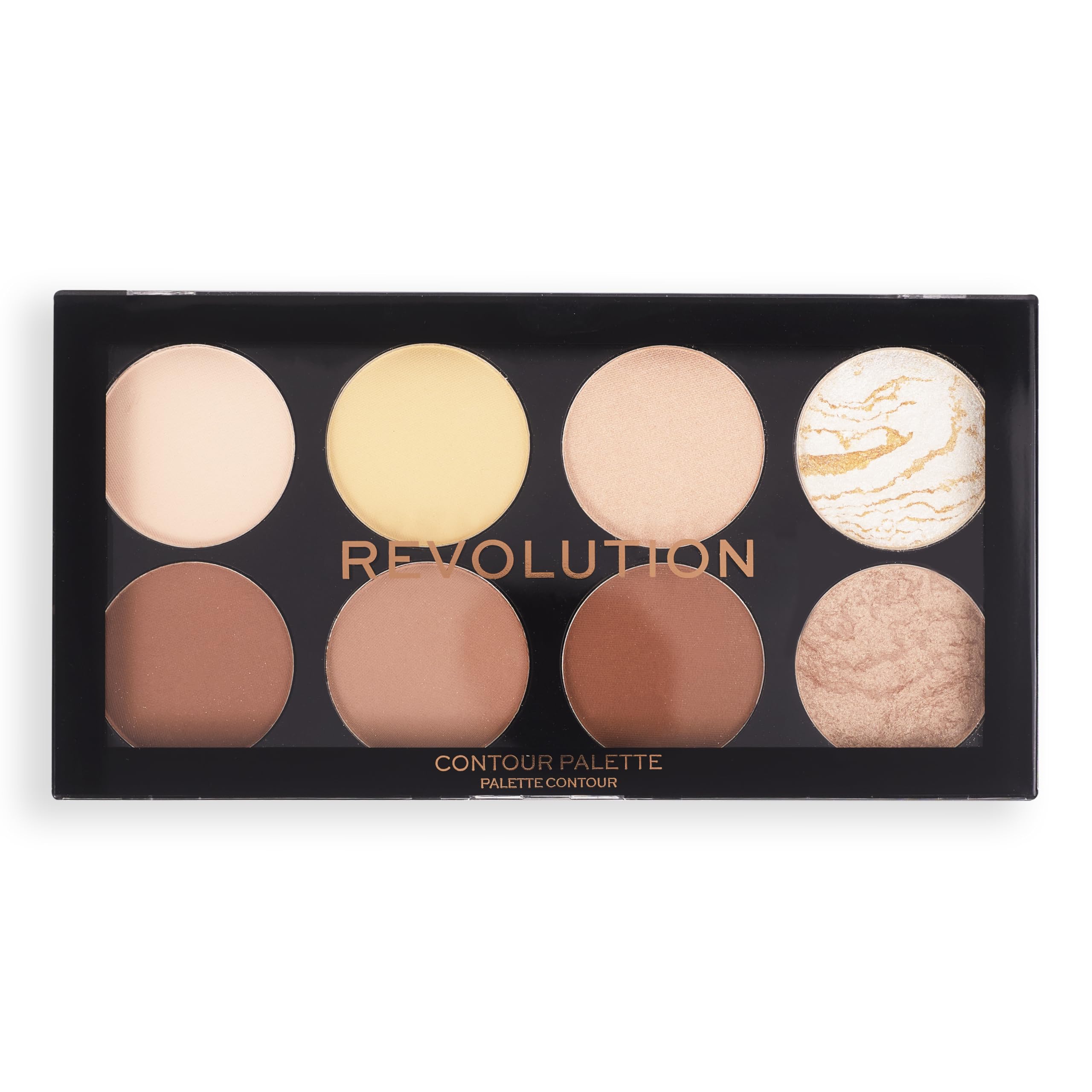 Revolution Beauty London application on model showing sculpted cheek and natural finish
