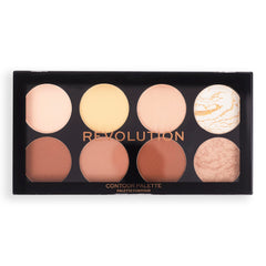 Revolution Beauty London application on model showing sculpted cheek and natural finish