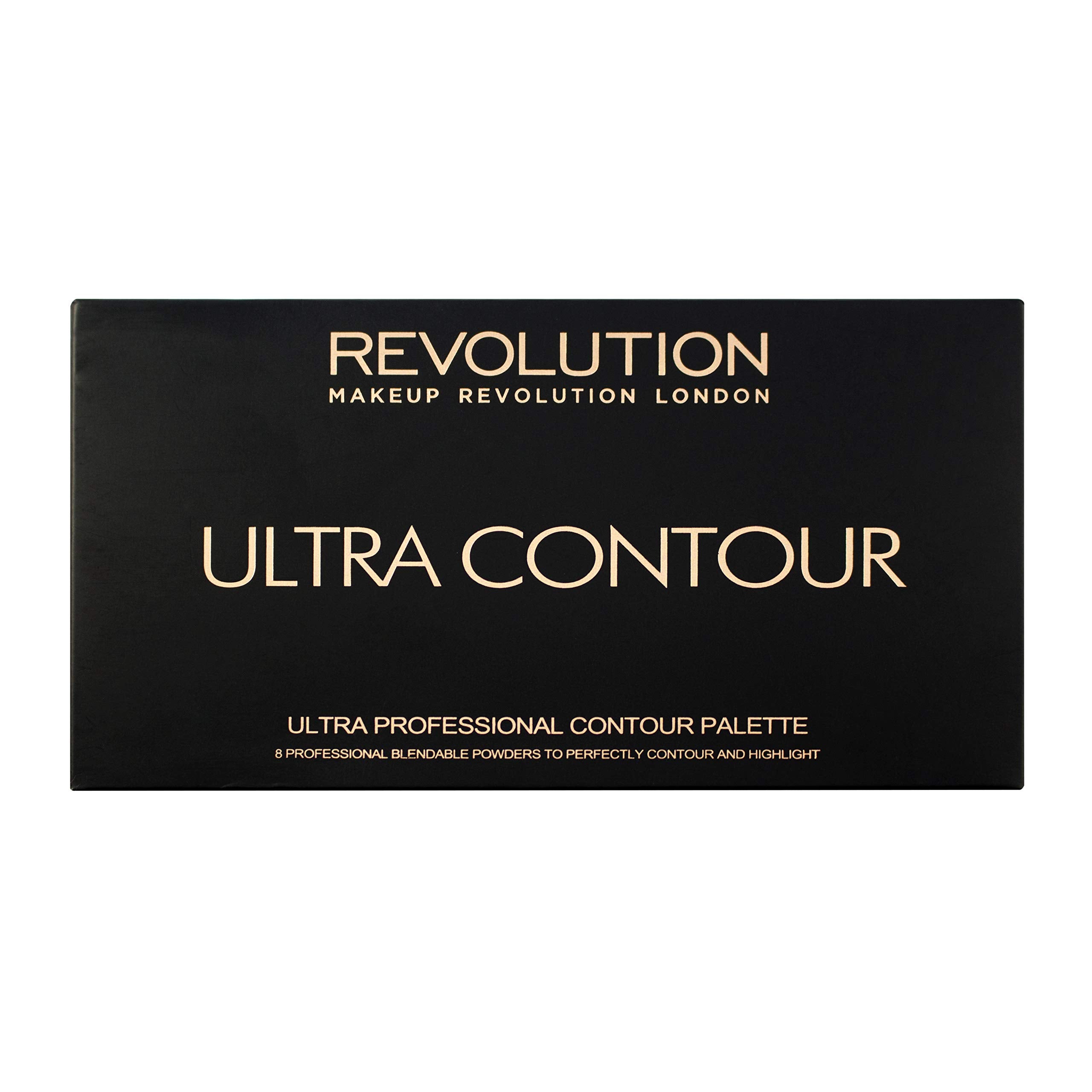 Revolution Beauty London palette beside everyday items showing compact size and included mirror