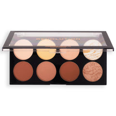 Revolution Beauty London close-up swatches demonstrating blendable, buildable pigment payoff