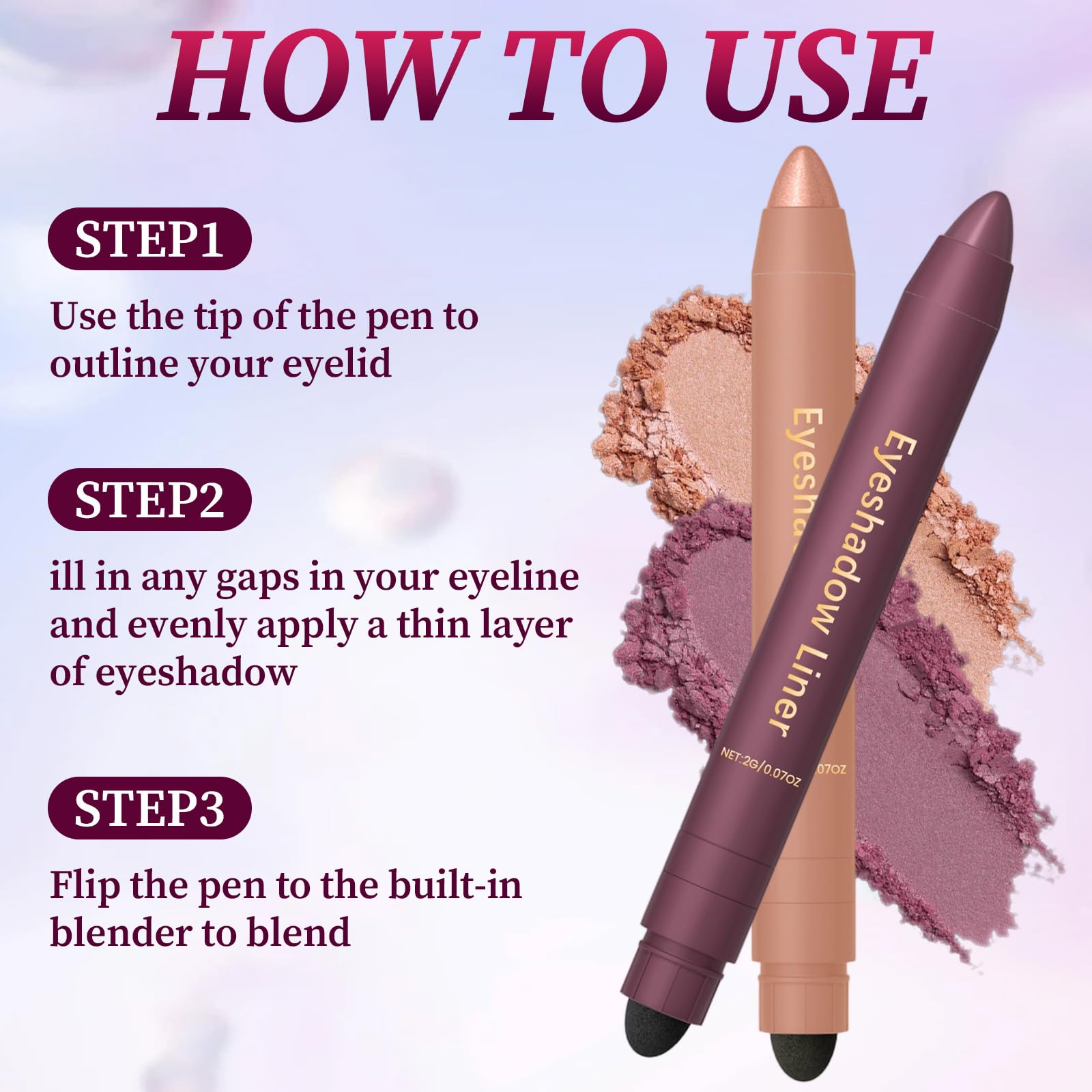 rexibuz arm swatches comparing sheer to built-up plum intensity