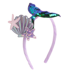 RFTWXHPN headband front view showing sequins and shells for playful sparkle
