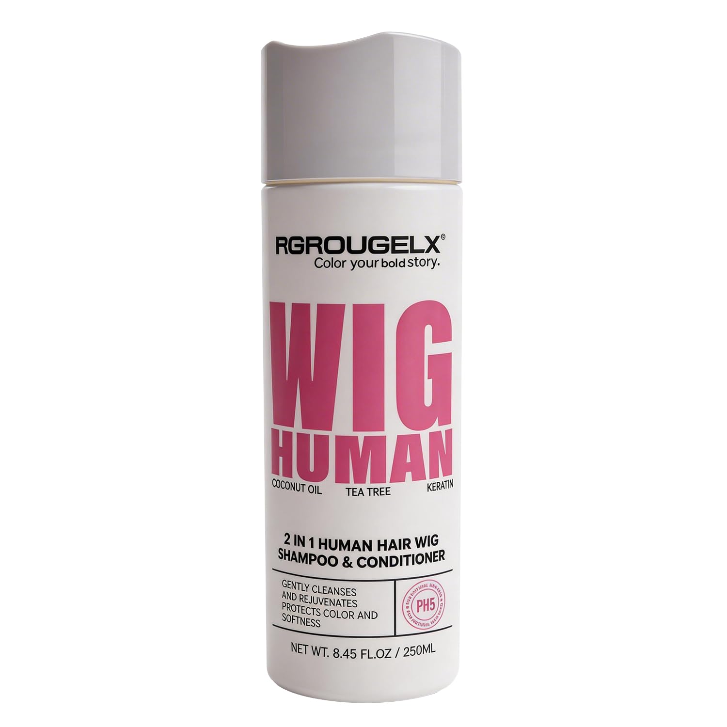 RG ROUGE LX front bottle view showing 250ml packaging and benefits