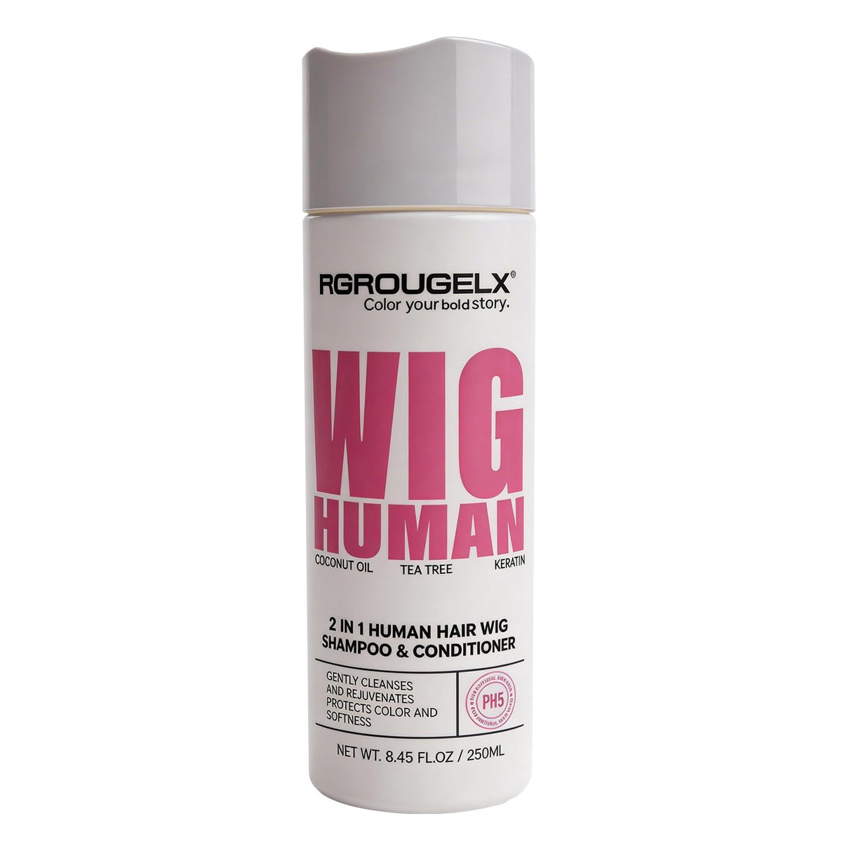 RG ROUGE LX front bottle view showing 250ml packaging and benefits