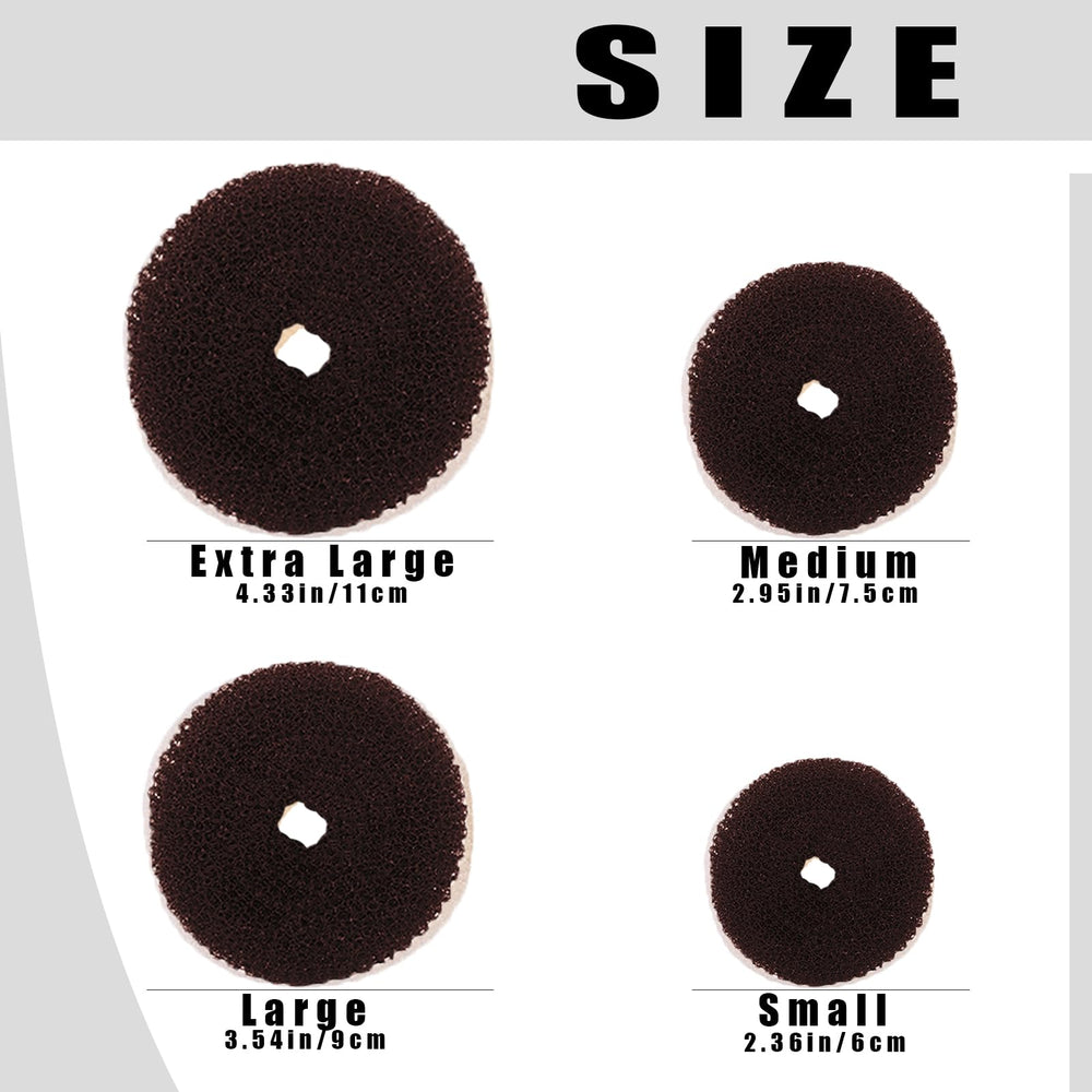 RhHycc assorted brown and beige donut sizes for versatile volume