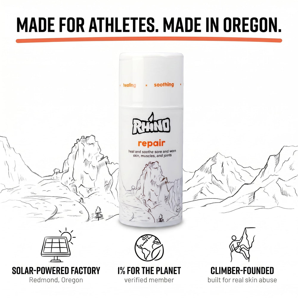 Rhino Skin Solutions lifestyle image with outdoors worker using cream after activity