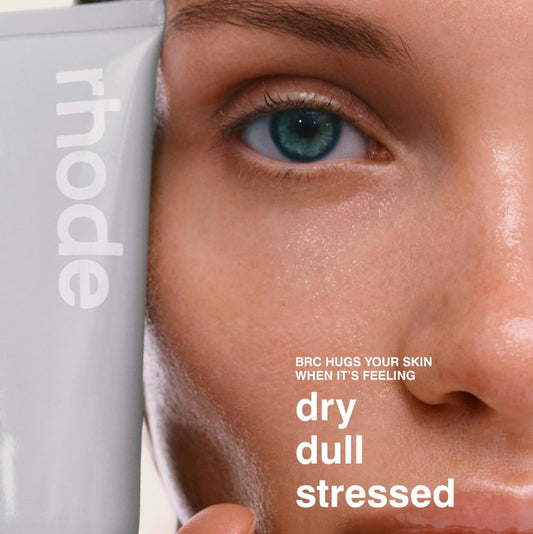 Rhode cream texture close-up highlighting lightweight rich hydration benefit