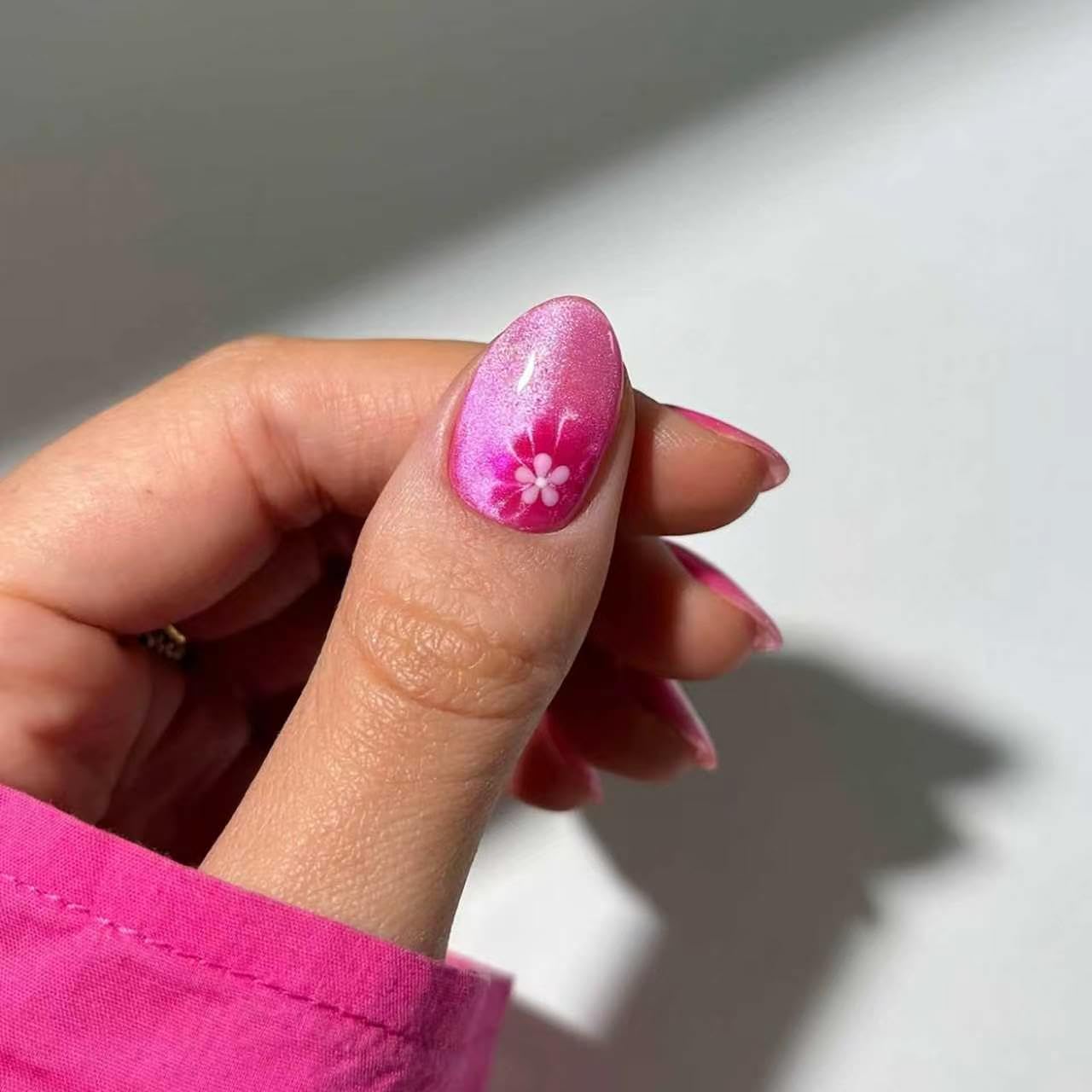 Rhspayh close-up of floral print and glitter texture, highlighting realistic decorative detail