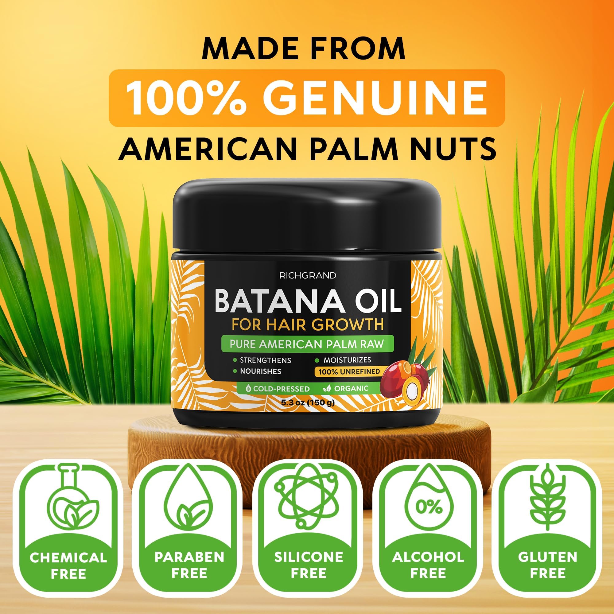 RICHGRAND applying butter to dry hair ends for added shine