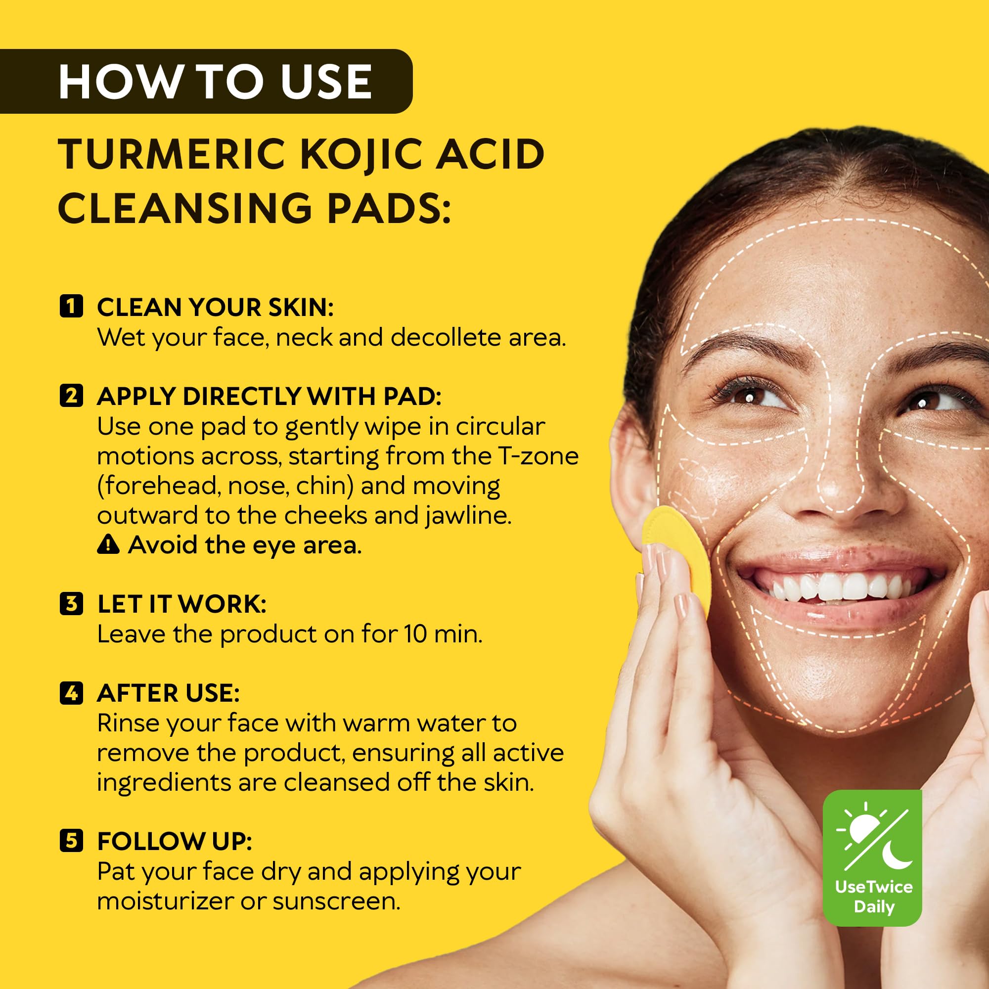 RICHGRAND pad producing foam to cleanse and refresh skin