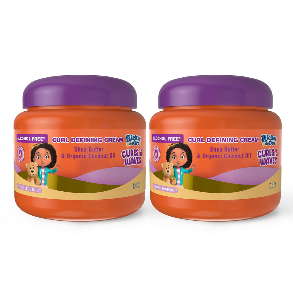 Ricitos de Oro front packaging showing product and benefits