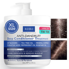 Rida Hair Research Institute front bottle showing formula and benefit of soothing scalp