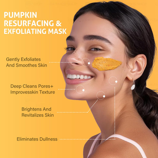 RIHAKO open jar revealing creamy pumpkin mask texture for easy smooth application benefit