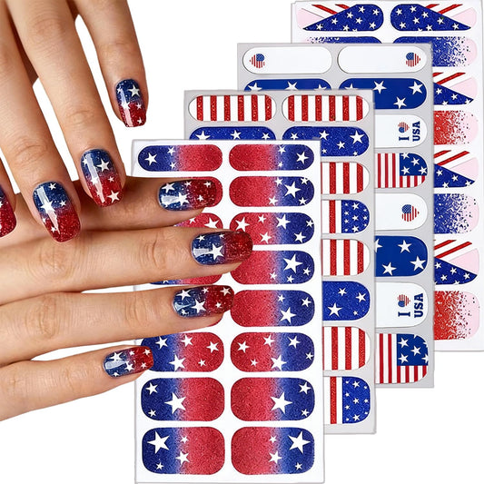 RIICFDD front packaging showing four patriotic flag sticker sheets and benefit of variety