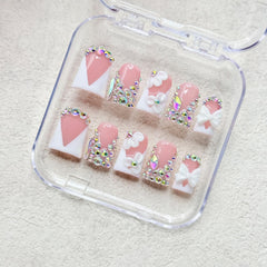RIICFDD kit contents with 10 nails cuticle stick and pouch benefit: ready-to-use set