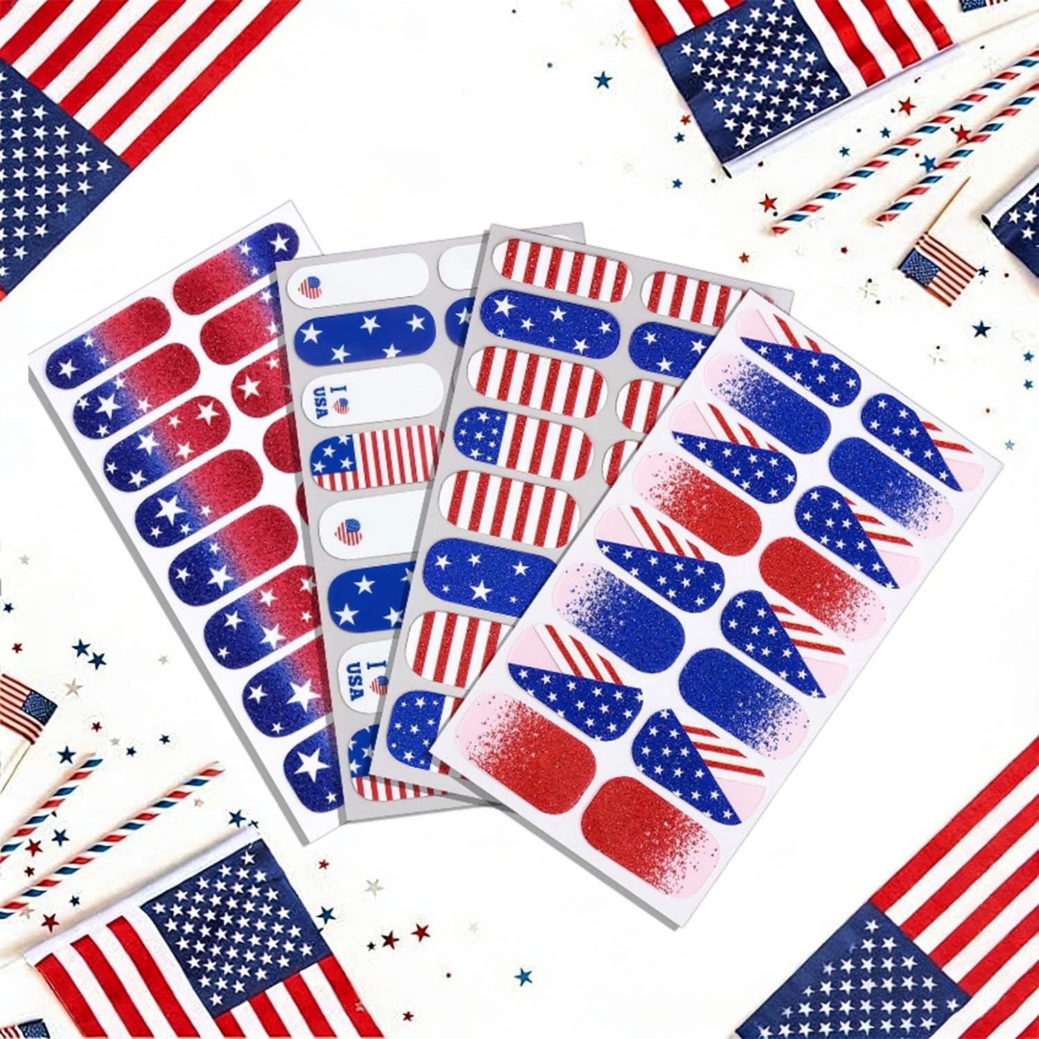 RIICFDD lifestyle nails at a backyard celebration showing festive patriotic flair
