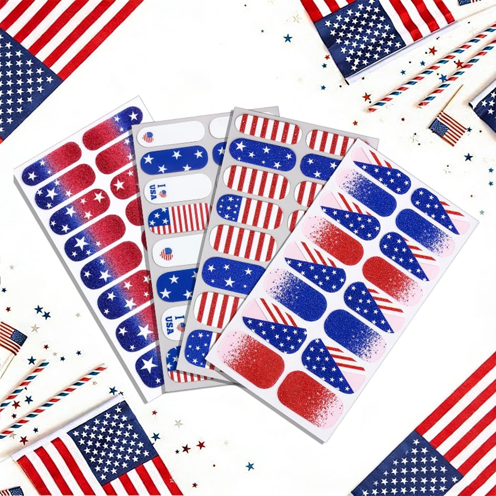 RIICFDD lifestyle nails at a backyard celebration showing festive patriotic flair