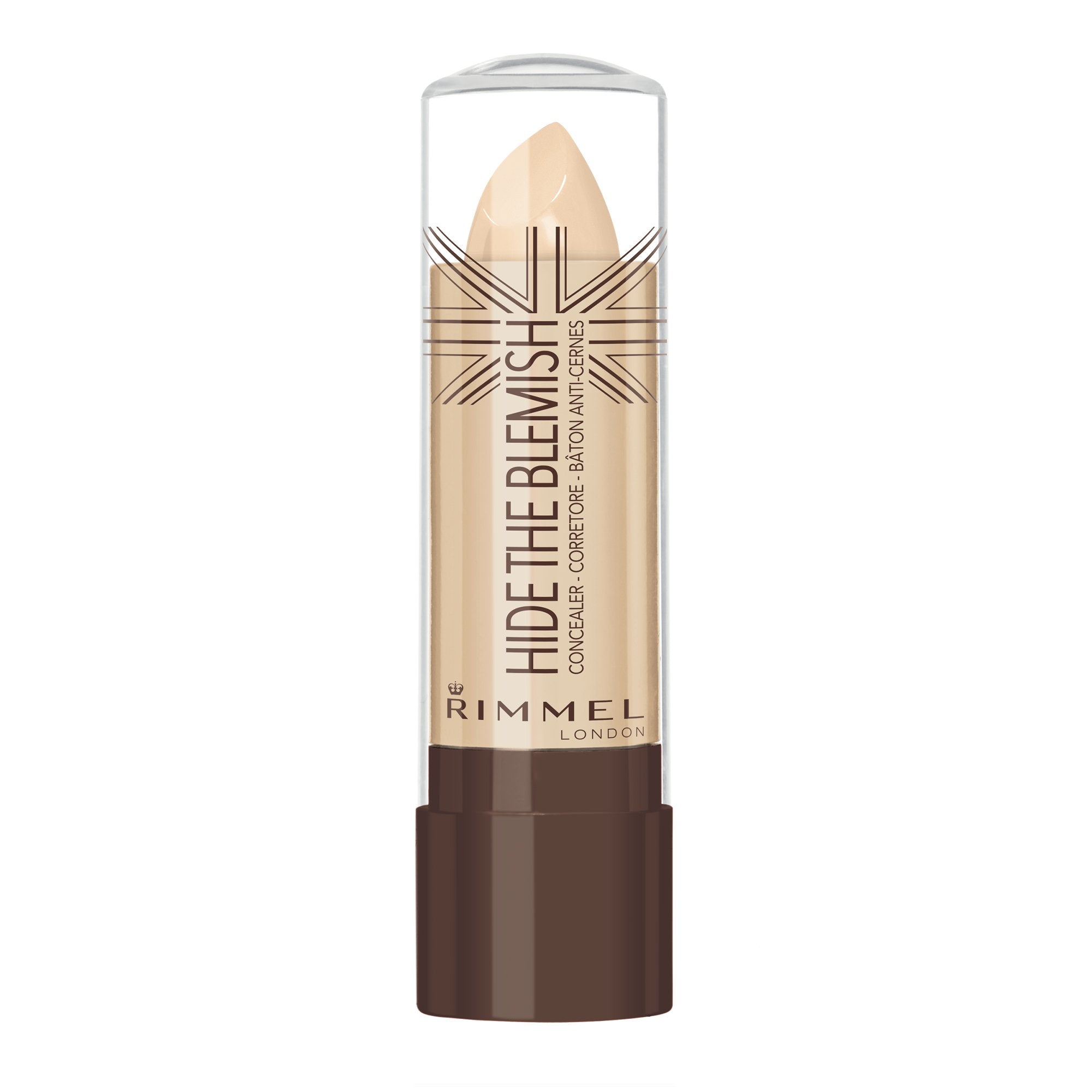 Rimmel concealer wand close-up demonstrating precise spot coverage benefit