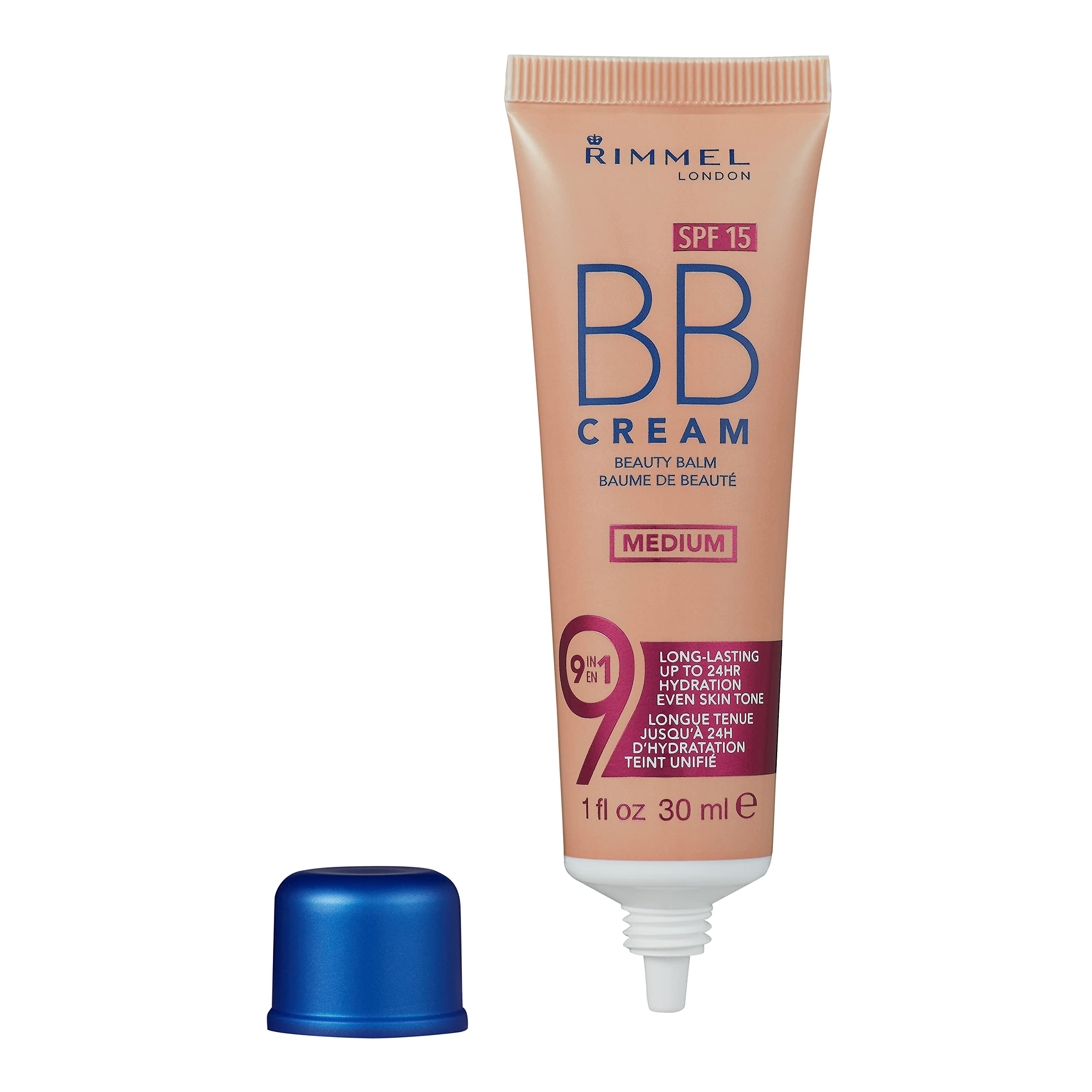 Rimmel BB Cream texture swirl showing lightweight creamy finish benefit