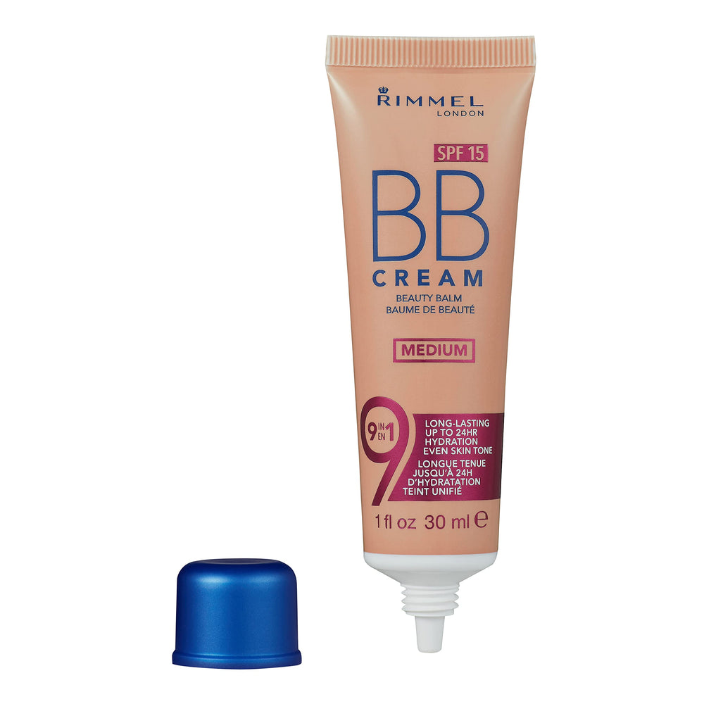 Rimmel BB Cream texture swirl showing lightweight creamy finish benefit