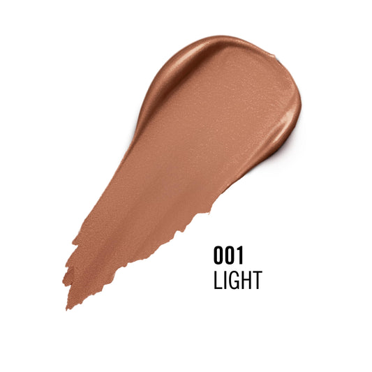 Rimmel bronzing stick open twist detail revealing cream tip for smooth, controlled application