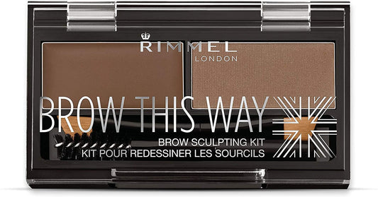 Rimmel Brow This Way front packaging showing kit and shade for quick selection