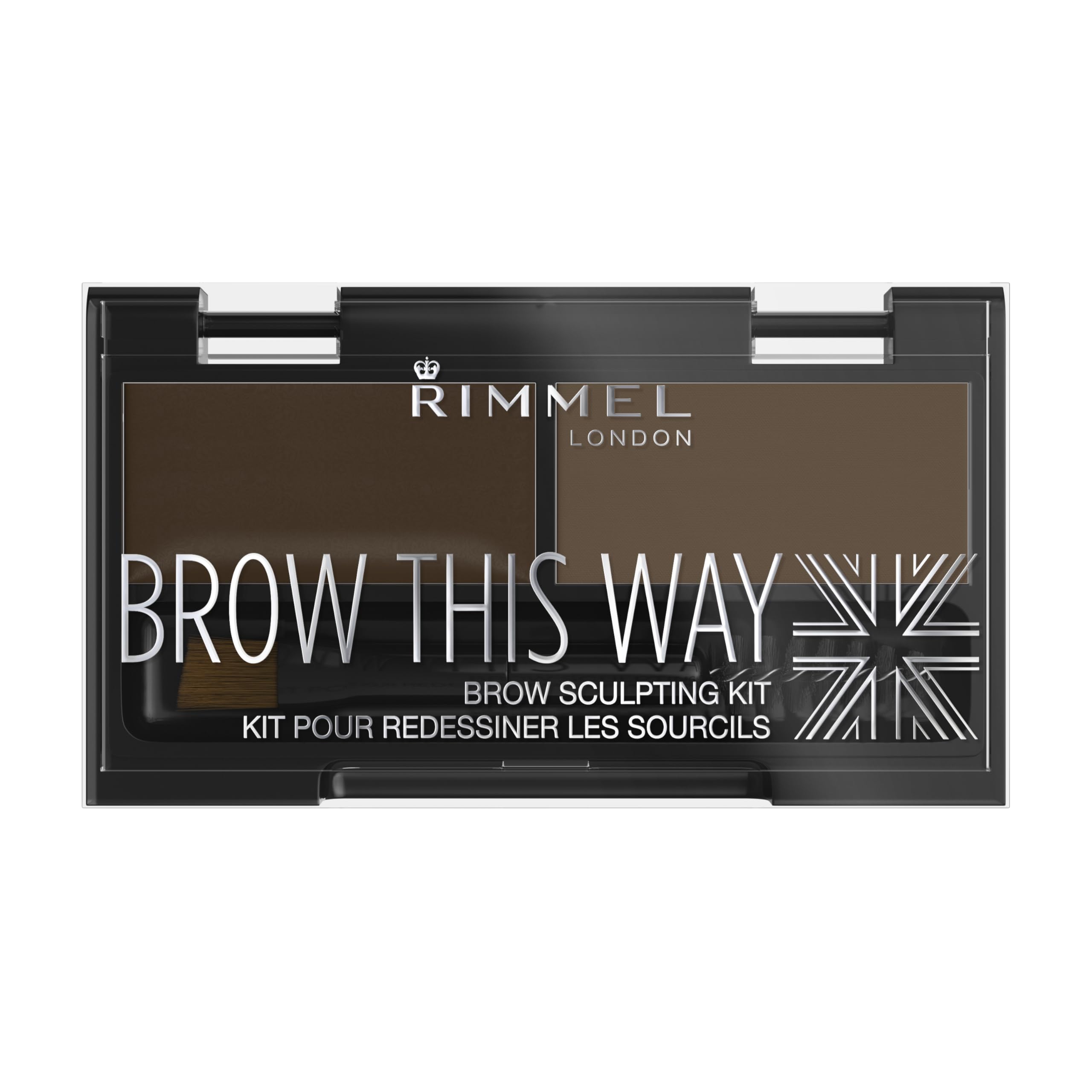 rimmel front packaging showing compact kit and shade label for easy identification