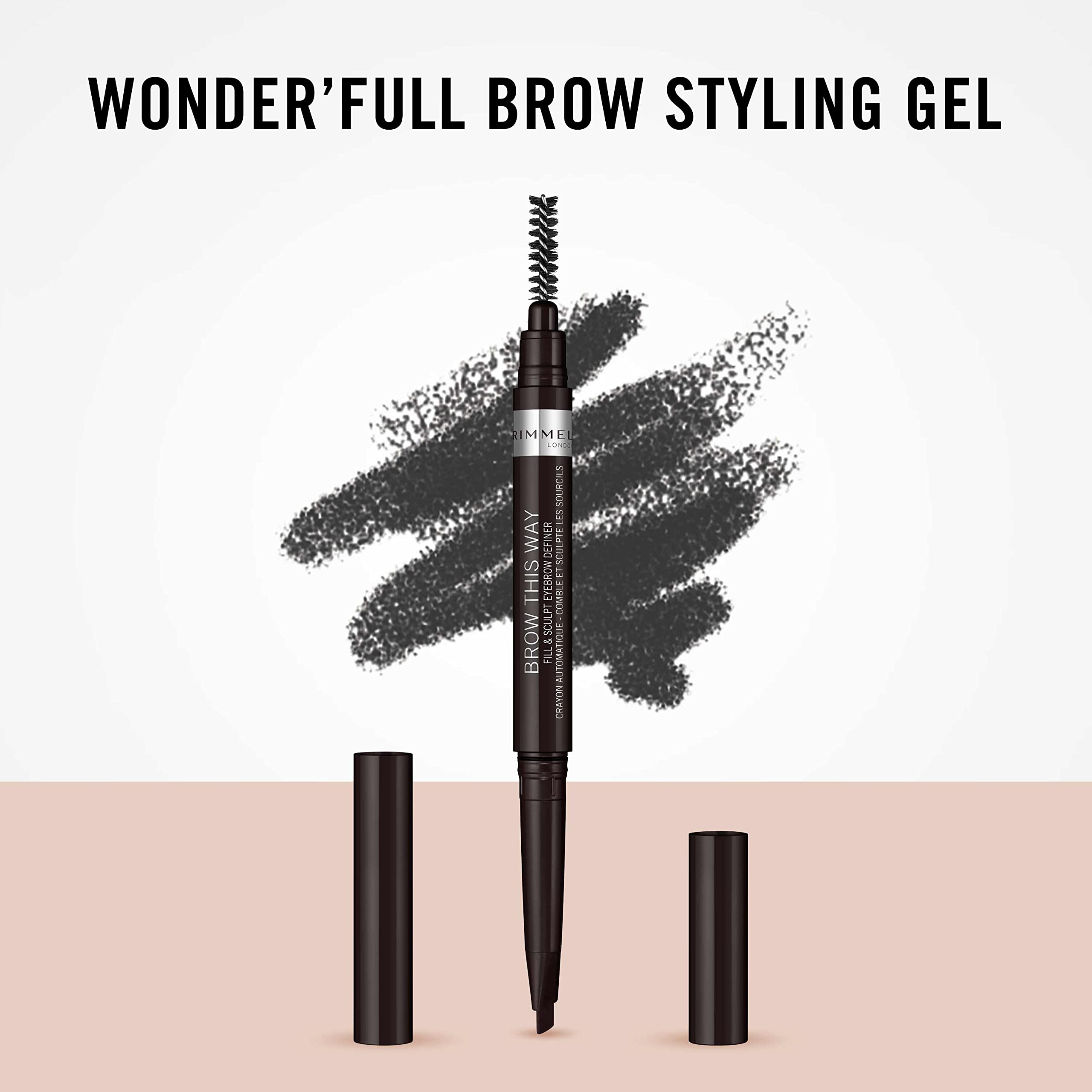 Rimmel used at mirror in morning routine conveying quick brightening benefit