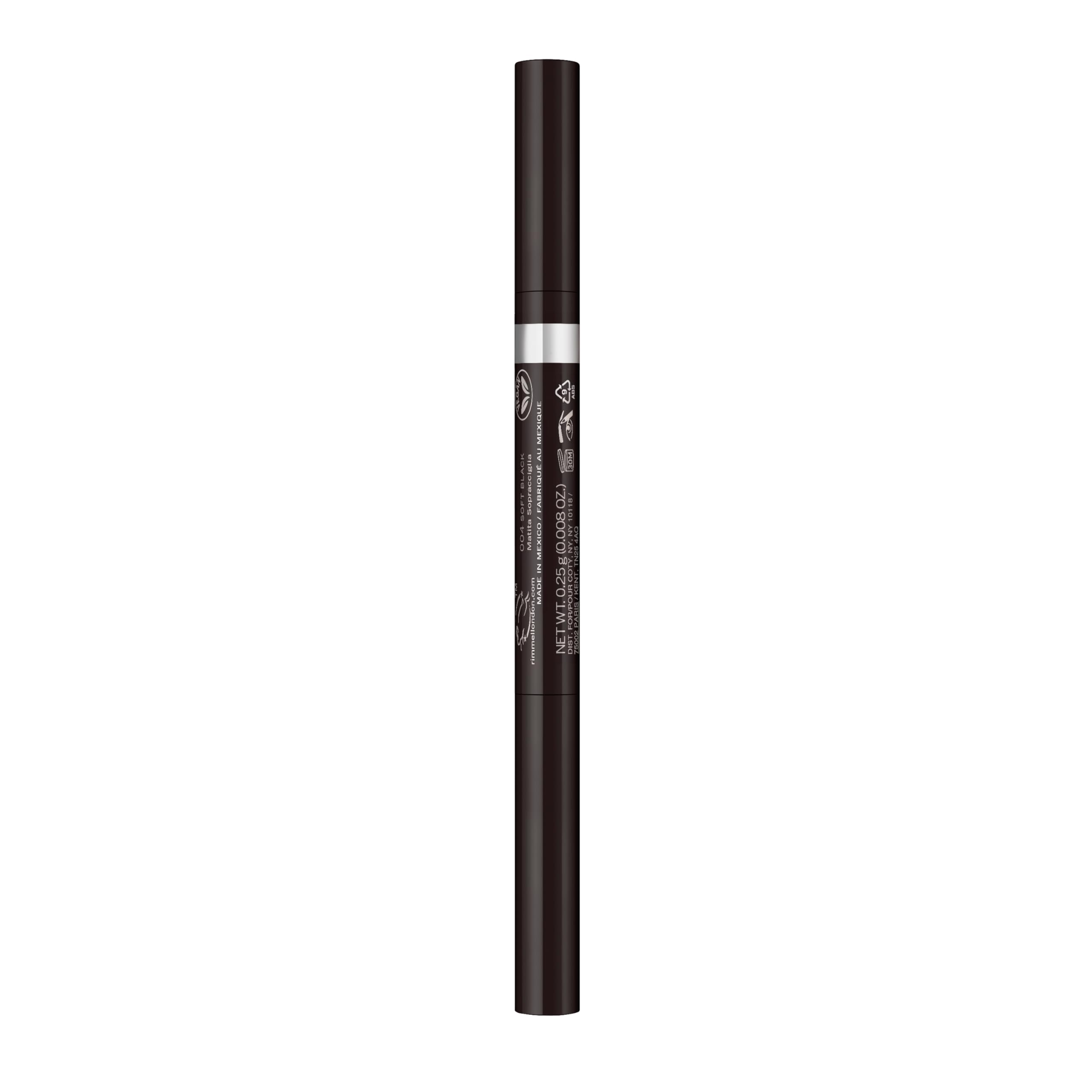 Rimmel pencil tip close-up demonstrating precise tip for defined arches