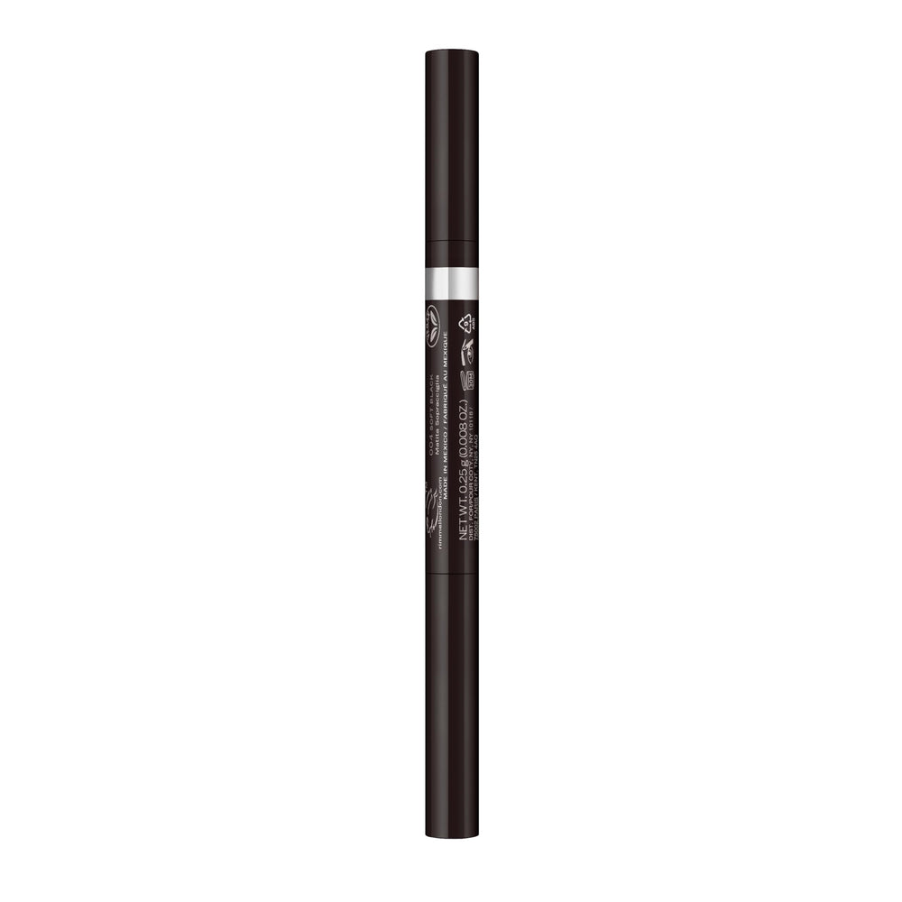 Rimmel pencil tip close-up demonstrating precise tip for defined arches