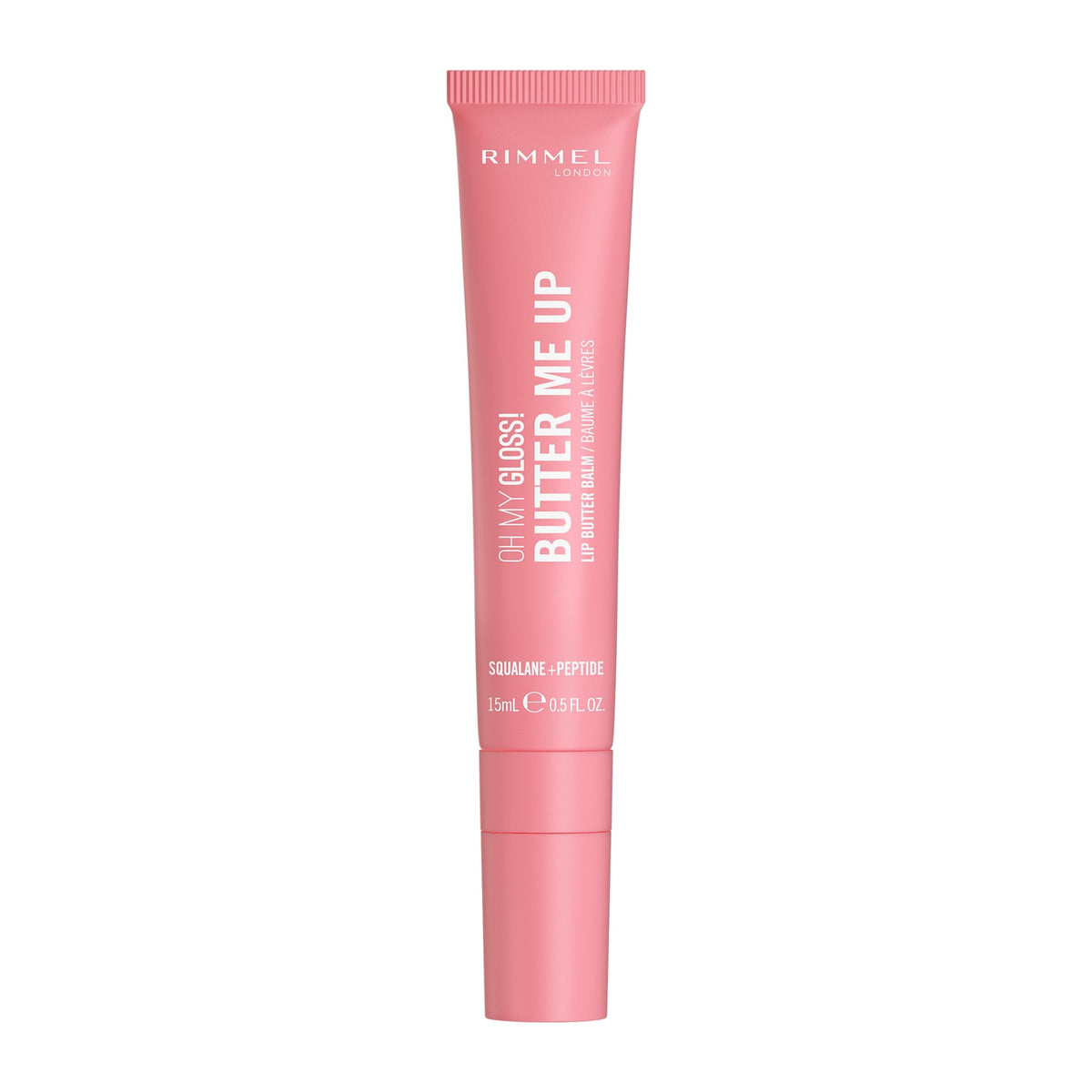 Rimmel front packaging showing glossy tinted balm and benefits