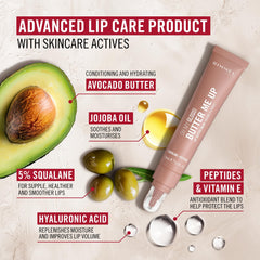 Rimmel label detail emphasizing 5% squalane and vegan formula
