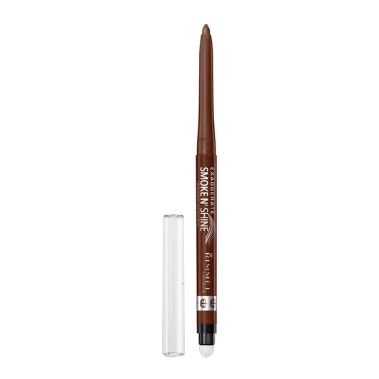 Rimmel Exaggerate front packaging showing product and shade, demonstrates convenience