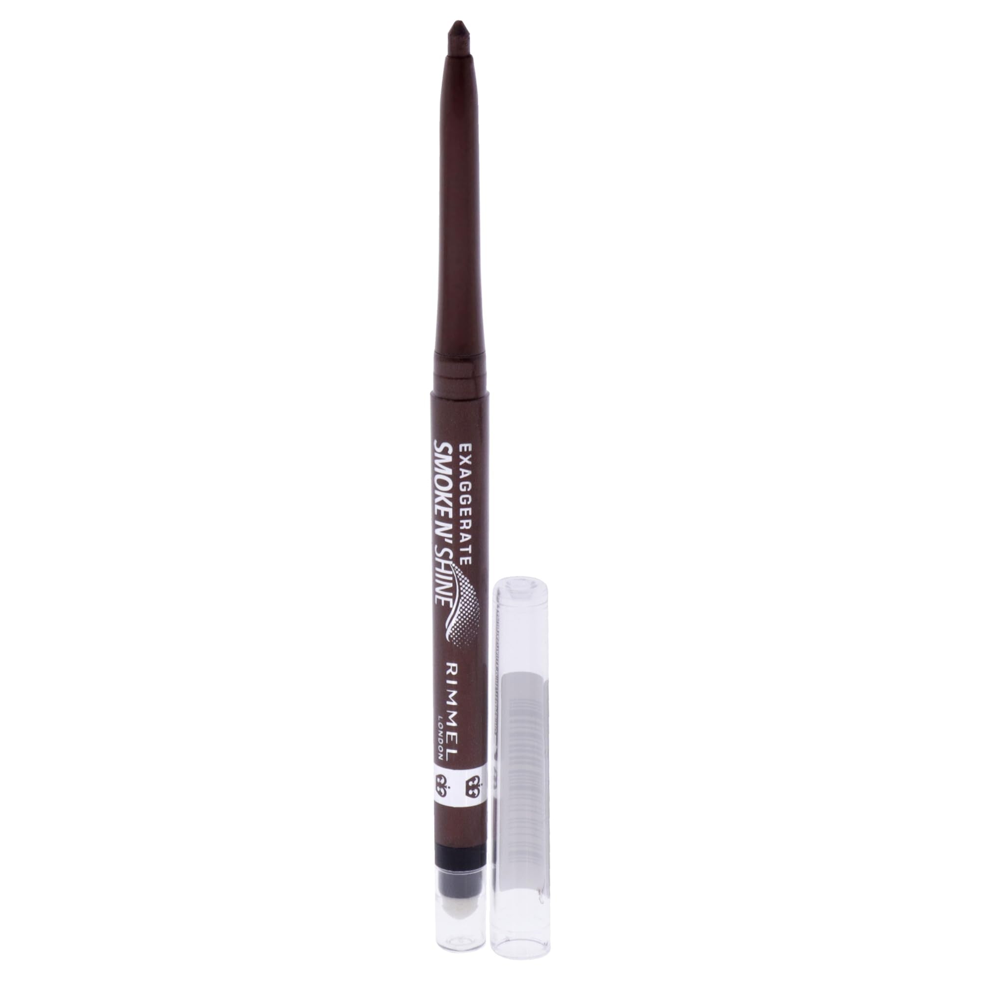 Rimmel Exaggerate Copper Bling pencil tip close-up highlights creamy glide and precision