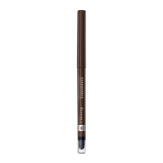 Rimmel Exaggerate pencil tip closeup highlighting creamy pigment and precise application