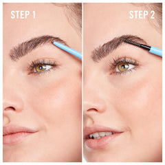 Rimmel Kind & Free spoolie brush detail blending pigment for a natural groomed finish