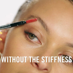 Rimmel tube in makeup bag lifestyle shot for everyday grooming convenience