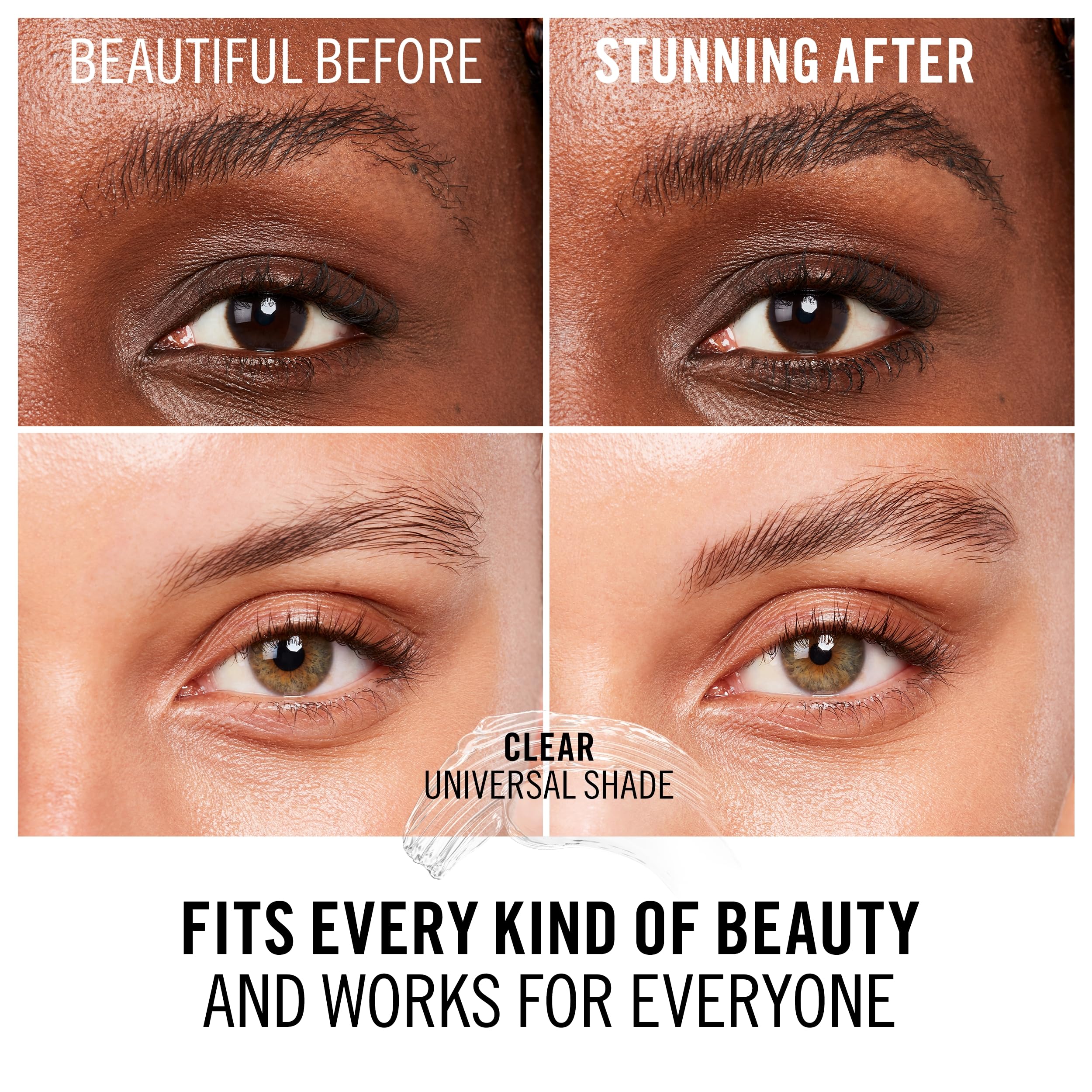 Rimmel clear wax texture smear highlighting non-flaking smooth finish