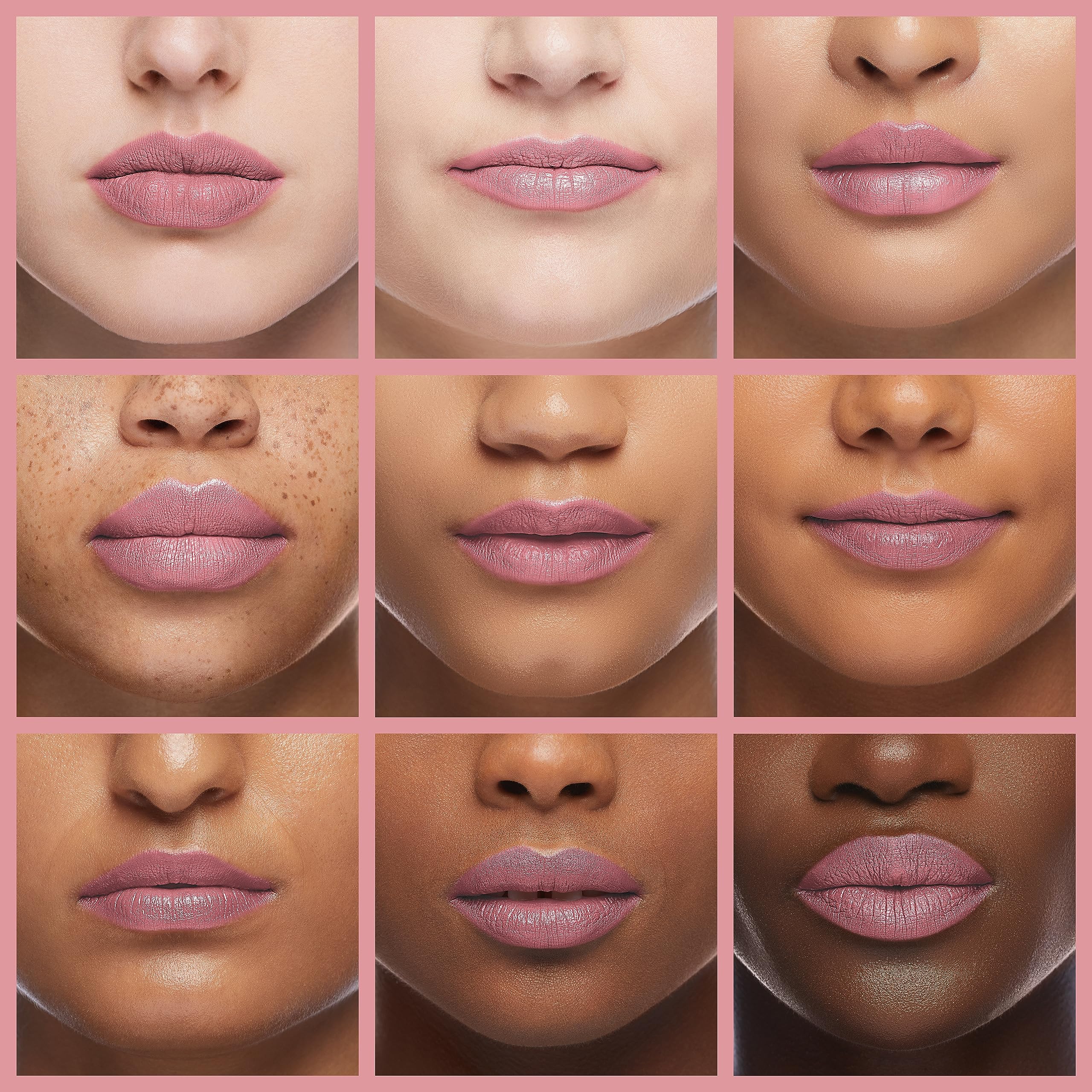 Rimmel Lasting Finish close-up of Black Diamond pigment texture revealing luminous shine and fuller-lip effect