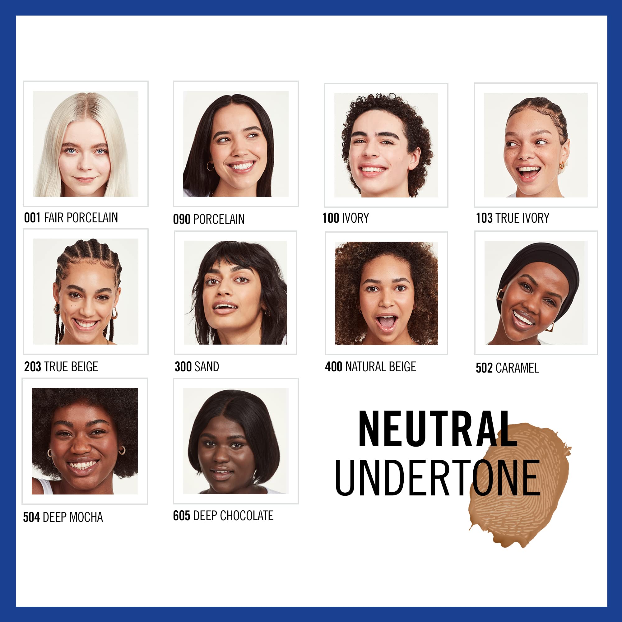 Rimmel model wearing foundation showing natural coverage and radiant skin